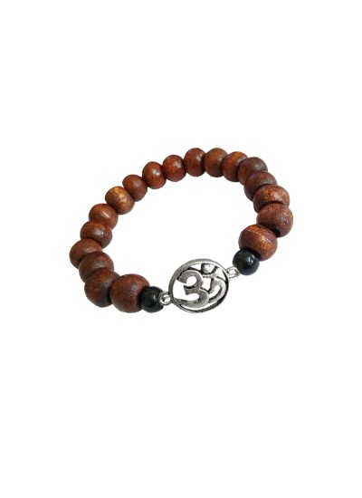 Mahadev Shiva Om Pine Wood Bracelet By Menjewell